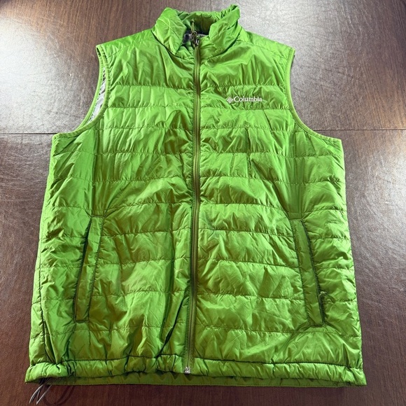 Columbia Other - Columbia Bright Green Puffer Vest Sz M